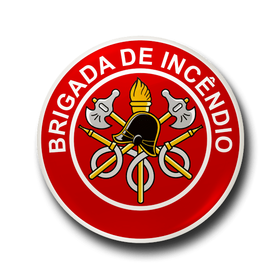 ícone de brigada de incêndio com mangueiras